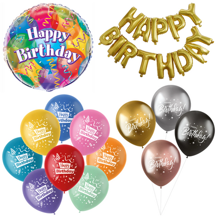 Collection image for: Happy Birthday Ballonnen