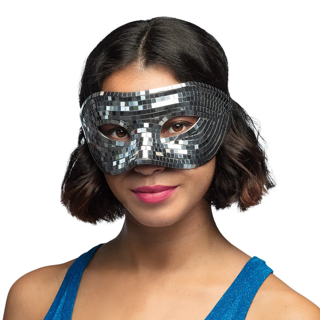 Zilveren Oogmasker Disco