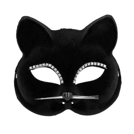 Zwarte Oogmasker Kat