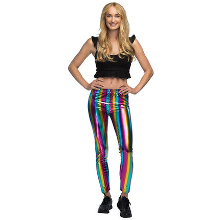 Legging Metallic Regenboog