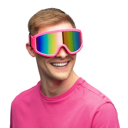 Neon Roze Skibril