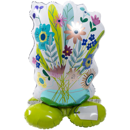 Staande Folie Ballon Boeket 77cm Leeg