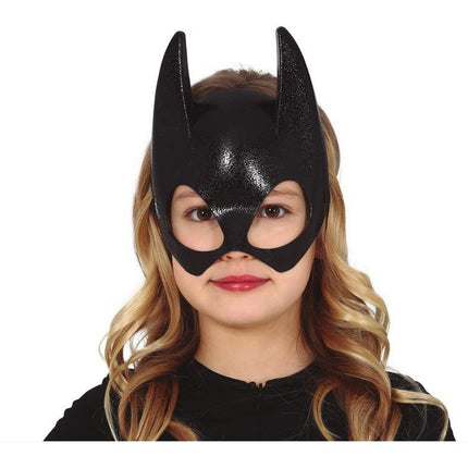 Halloween Half Vleermuis Masker Kind