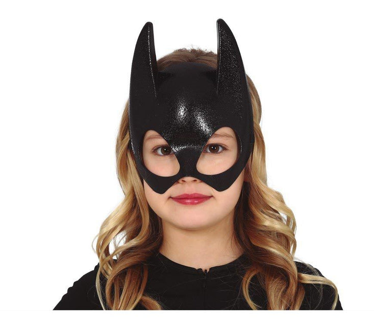 Halloween Half Vleermuis Masker Kind