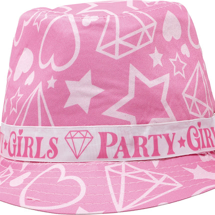 Party girls pink summer hat, adults