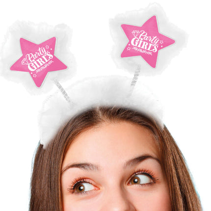 Party girls headband with marabou