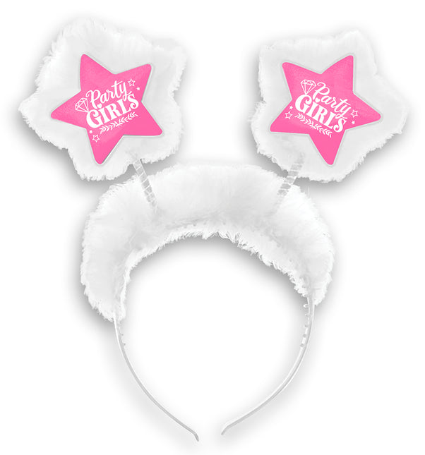 Party girls headband with marabou