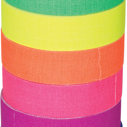 6 rolls of colorful neon tape 5m