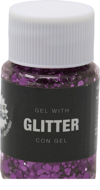 Paarse Glitter Gel 20g