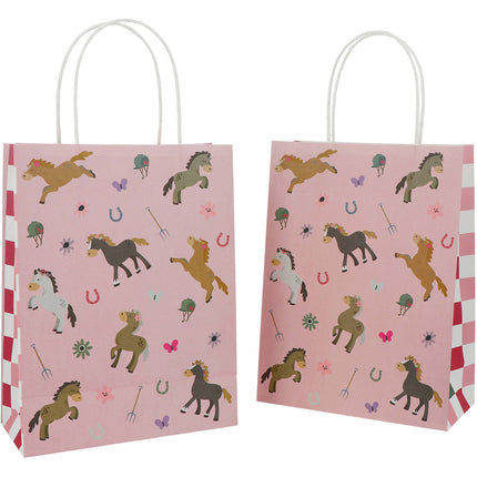 Geschenktasjes - Happy Horses - 20 x 27 cm - 6 stuks