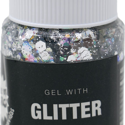 Zilveren Glitter Gel