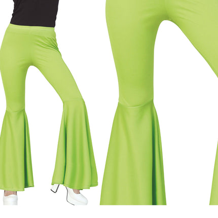 Disco 70S Broek Groen Dames