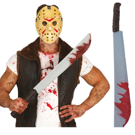 Halloween Bloederige Machete 74cm