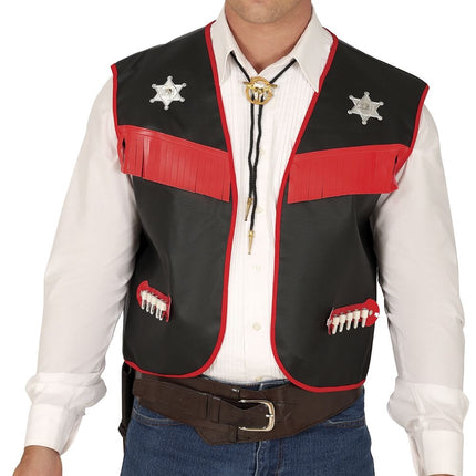 Zwart Cowboy Vest