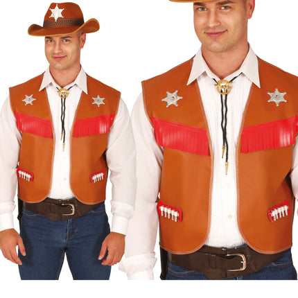 Bruine Cowboy Vest