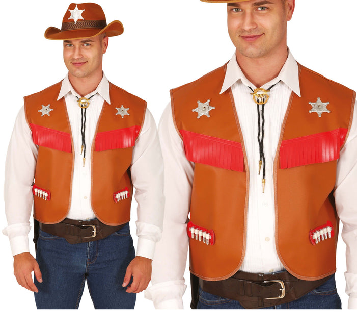 Bruine Cowboy Vest