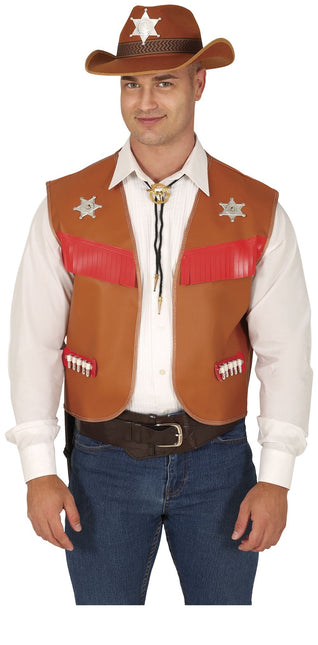 Bruine Cowboy Vest