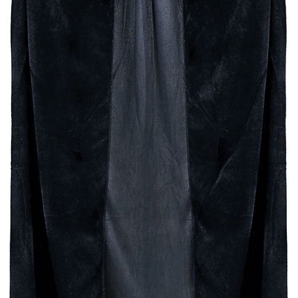 Halloween Cape Fluweel Zwart 1m