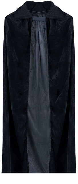 Halloween Cape Fluweel Zwart 1m