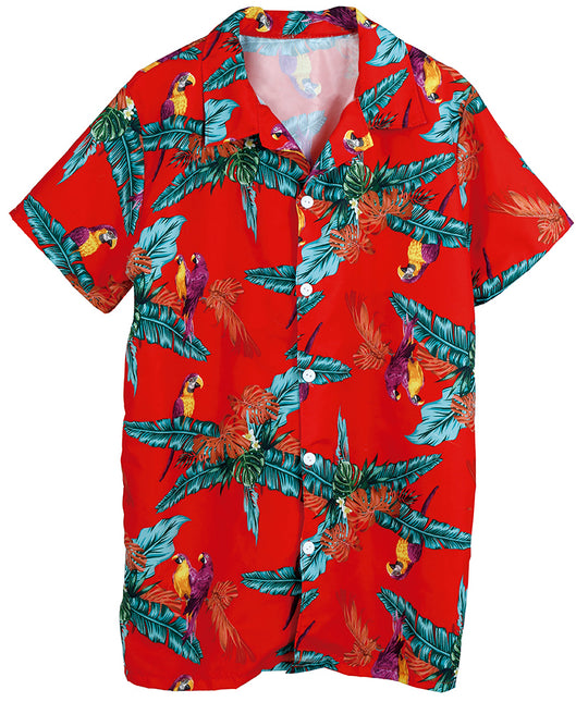 Hawaii Blouse Papegaaien