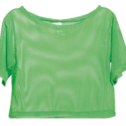 Visnet T/shirt Neon Groen Kort L