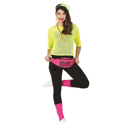 Visnet T/shirt Neon Geel Kort L