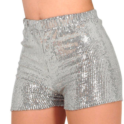 Zilveren Glitter Broek L