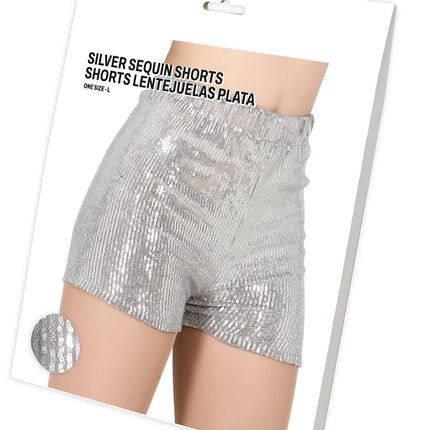 Zilveren Glitter Broek L