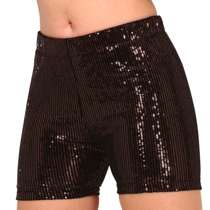 Zwarte Glitter Broek L