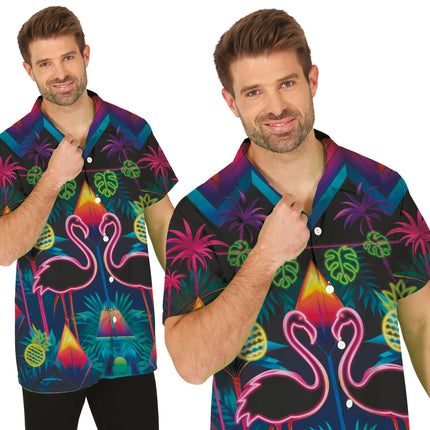 Neon flamingos shirt