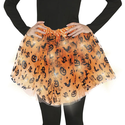 Halloween Tutu Oranje Dames 40cm