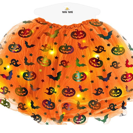 Halloween Tutu Oranje Dames 40cm