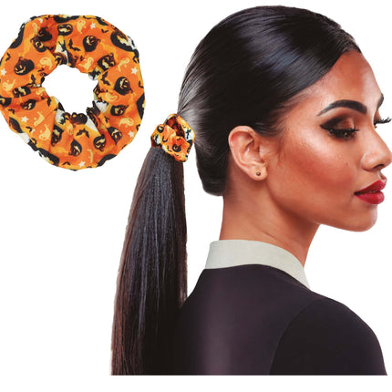 Halloween Scrunchie Pompoen