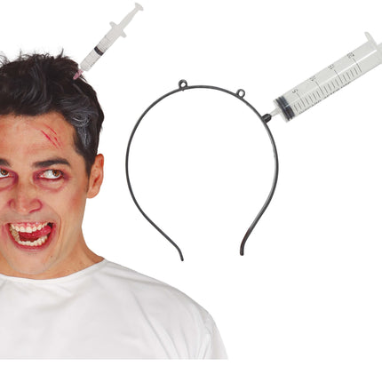 Halloween Haarband Injectiespuit