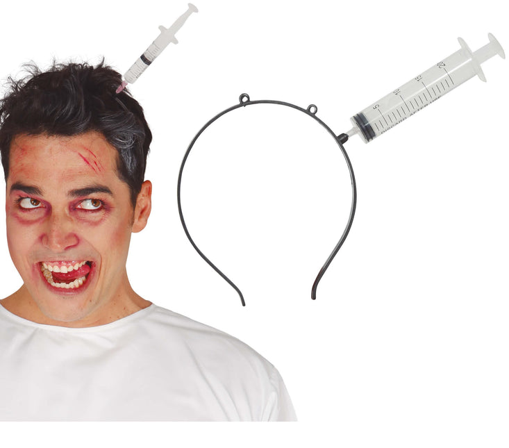 Halloween Haarband Injectiespuit