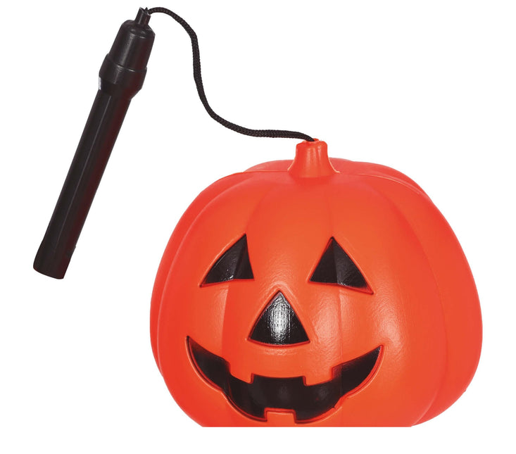 Halloween Pompoen Lampion met Licht 10cm