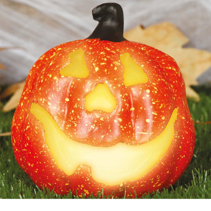 Halloween Pompoen Deluxe met Licht 15cm