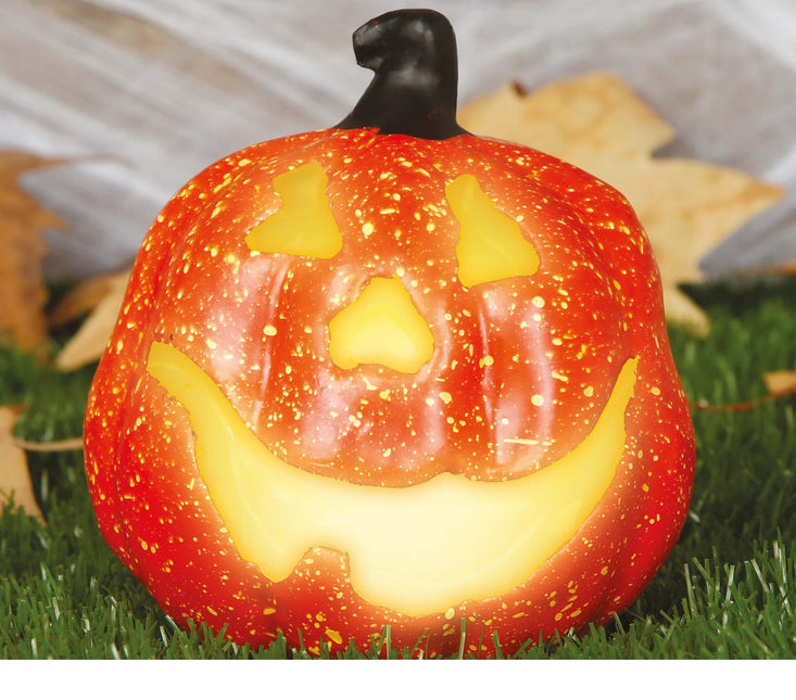 Halloween Pompoen Deluxe met Licht 15cm