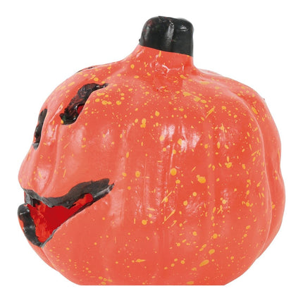 Halloween Pompoen Deluxe met Licht 15cm