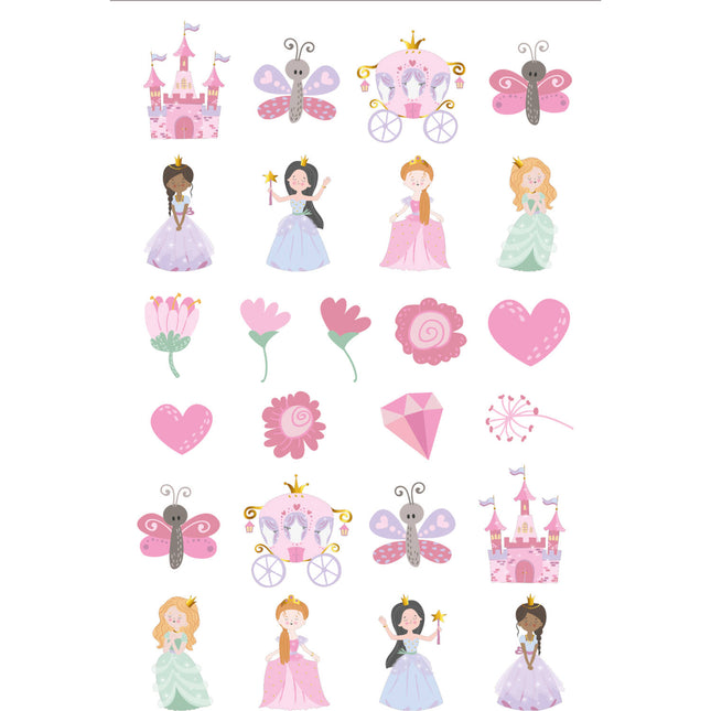 Tattoos - Pretty Princess - 6 stuks