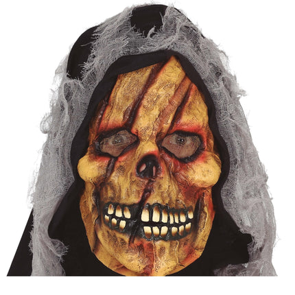 Geel Halloween Masker Skelet