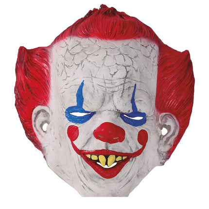 Halloween Masker Clown Rood Haar