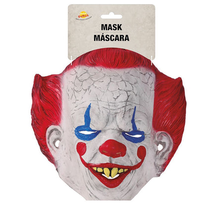 Halloween Masker Clown Rood Haar