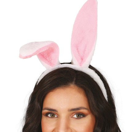 Pink rabbit ears headband, adults