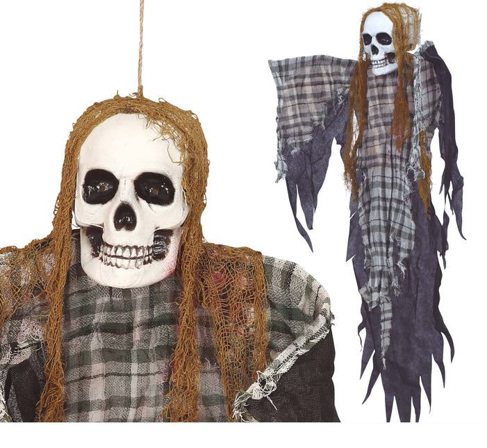 Halloween Hangdecoratie Skelet Geruit 1,2m