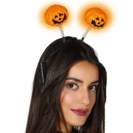 Halloween Haarband Pompoenen Led