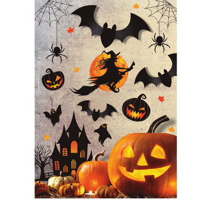 Halloween Wanddecoratie Heks 80cm