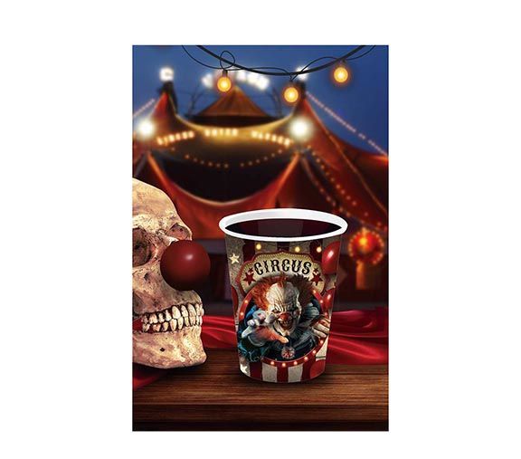 Halloween Bekers Clown 240ml 6st