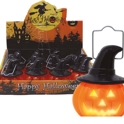 Halloween Hangdecoratie Pompoen Met Licht 8cm