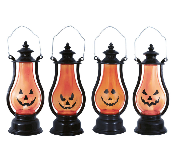 Halloween Tafeldecoratie Lantaarn Pompoen 16cm